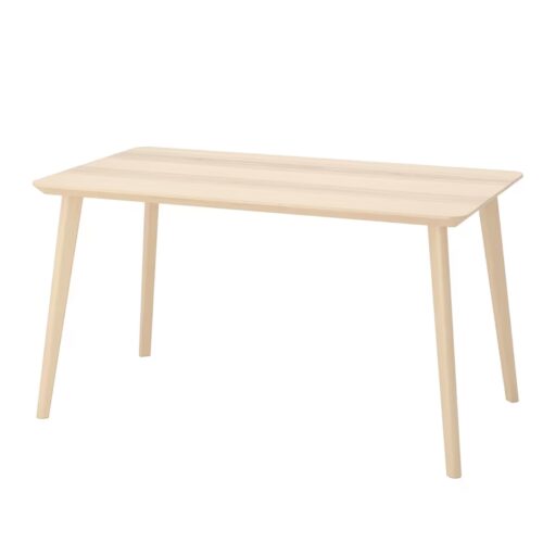 Table, ash veneer, 140x78 cm