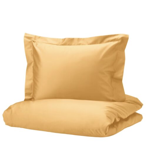 Duvet cover and 2 pillowcases, yellow