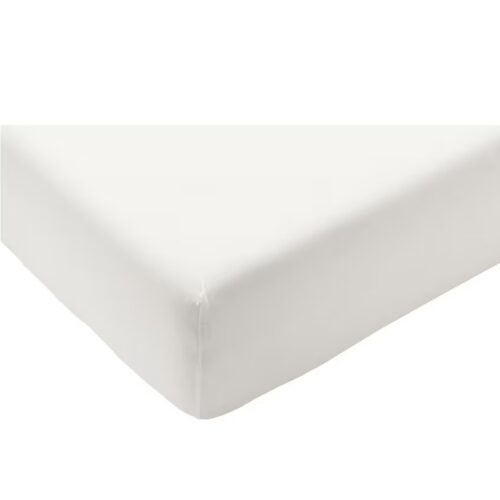 Fitted sheet, white
