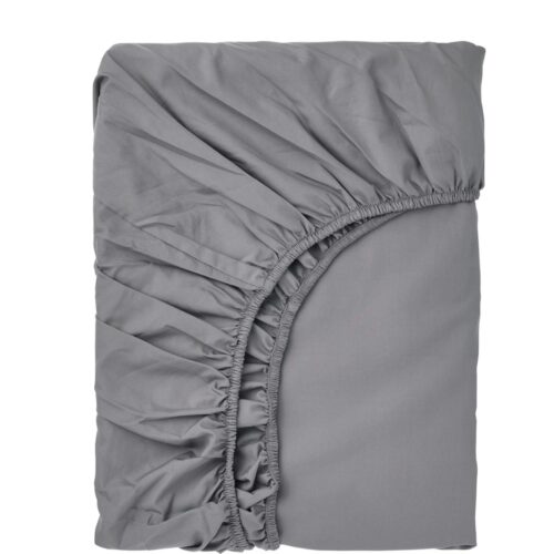 Fitted sheet, grey