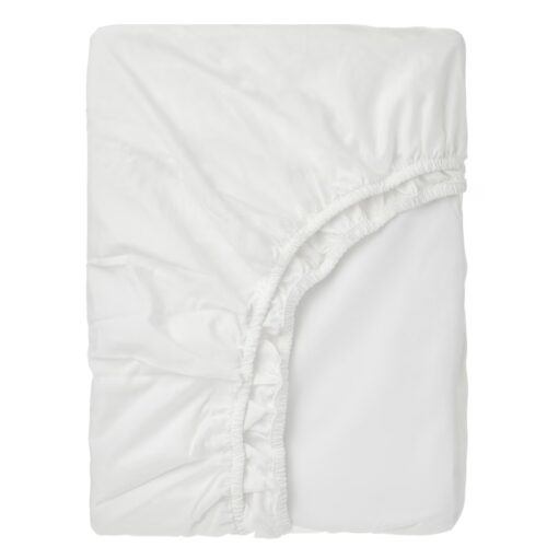Fitted sheet, white
