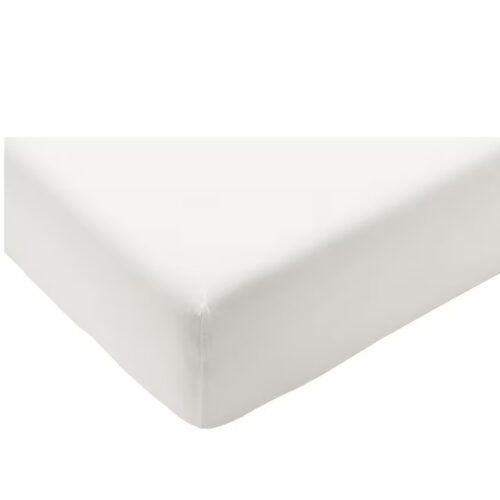 Fitted sheet, white
